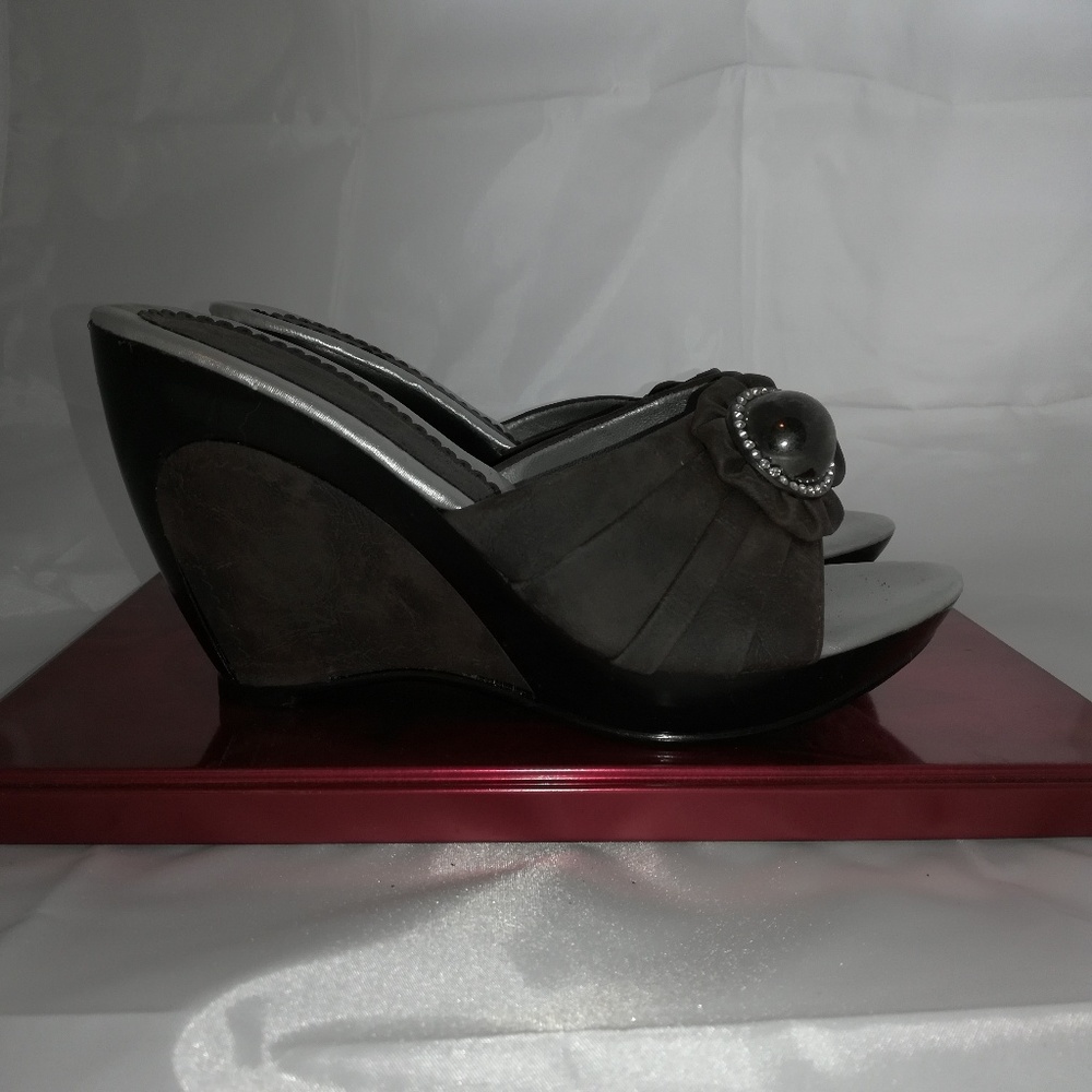 Brown Korean Wedge Sandals size 6.5